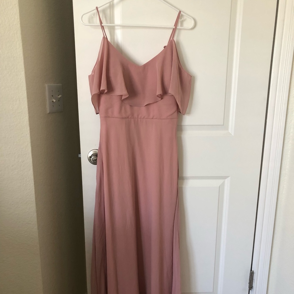 Birdy Grey dusty rose pink bridesmaid prom dress
